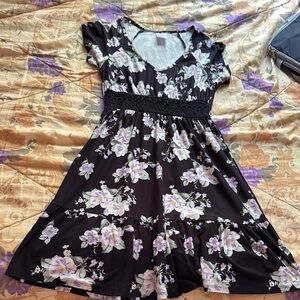 No Boundaries Black Puff Sleeve Sundress